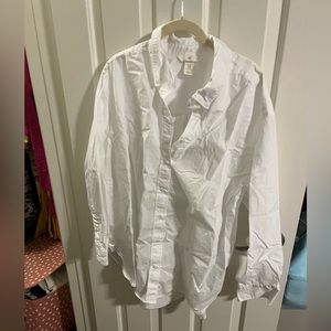 h&m white button down